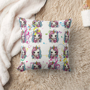 Coussin Unicorn Motif de musique