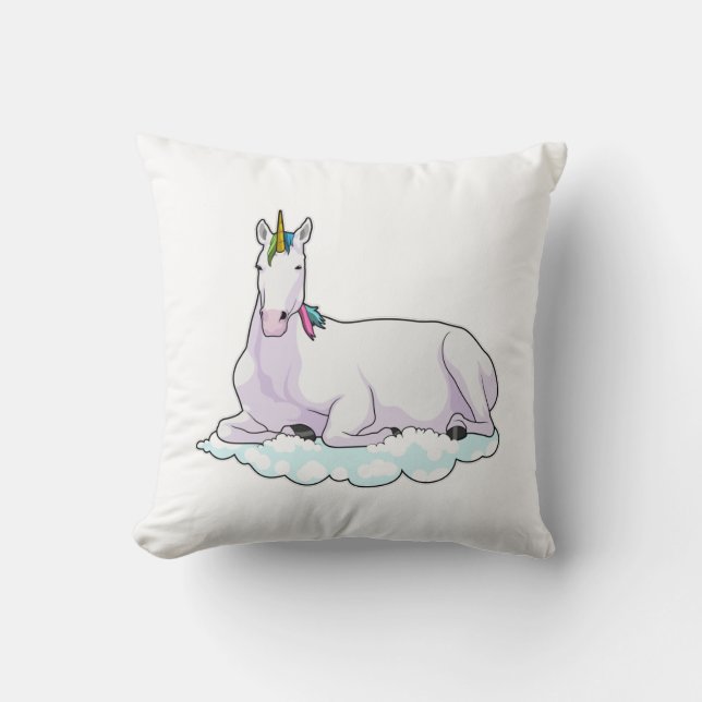 Coussin Unicorn on cloud (Recto)