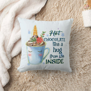 Coussin Unicorne au chocolat chaud Cosy Unicorn Winter