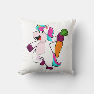 Coussin Unicorne avec carotte