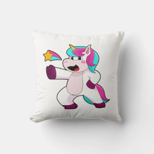 Coussin Unicorne avec étoile