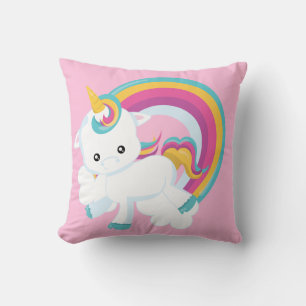 Coussin Unicorne avec Rainbow Baby