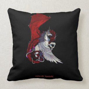 Coussin Unicorne de l'Imaginaire de Crimson du monstre du