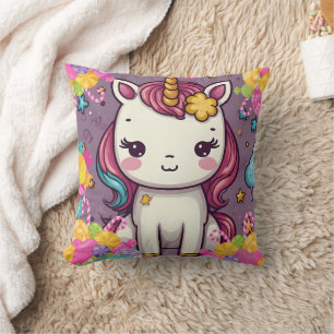 Coussin Unicorne - Impression de bonbons
