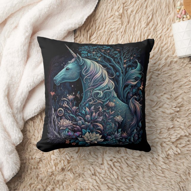 Coussin Unicorne mystique - Forêt Imaginaire (Couverture)
