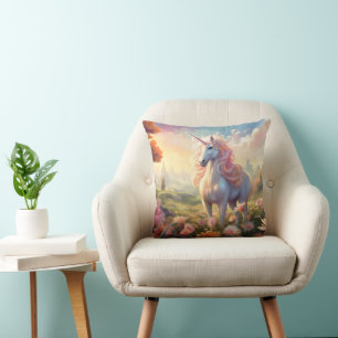 Coussin Unicorne rose