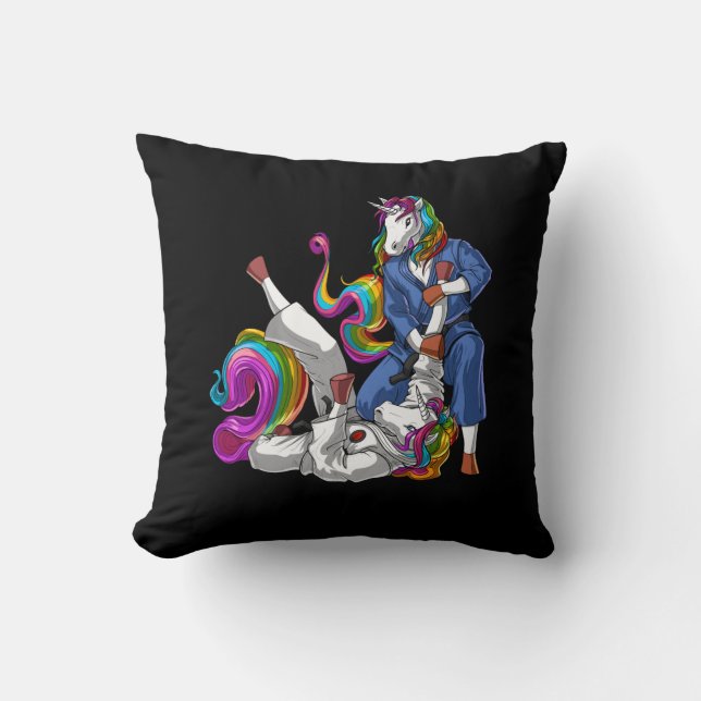 Coussin Unicornes de Jiu-Jitsu (Recto)