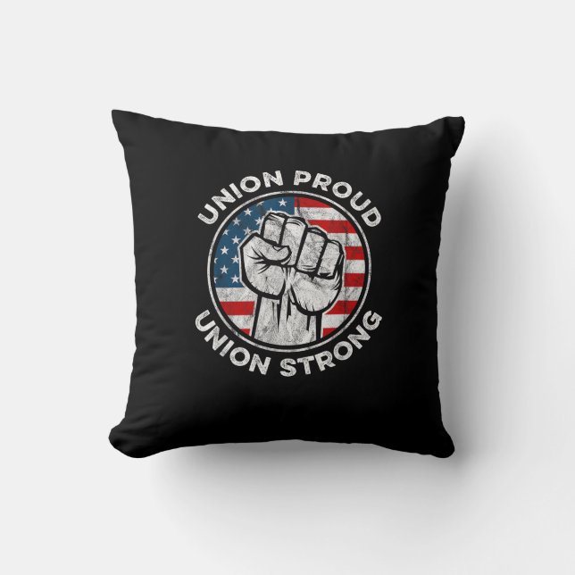 Coussin Union Fière Union Forte drapeau américain - Travai (Recto)