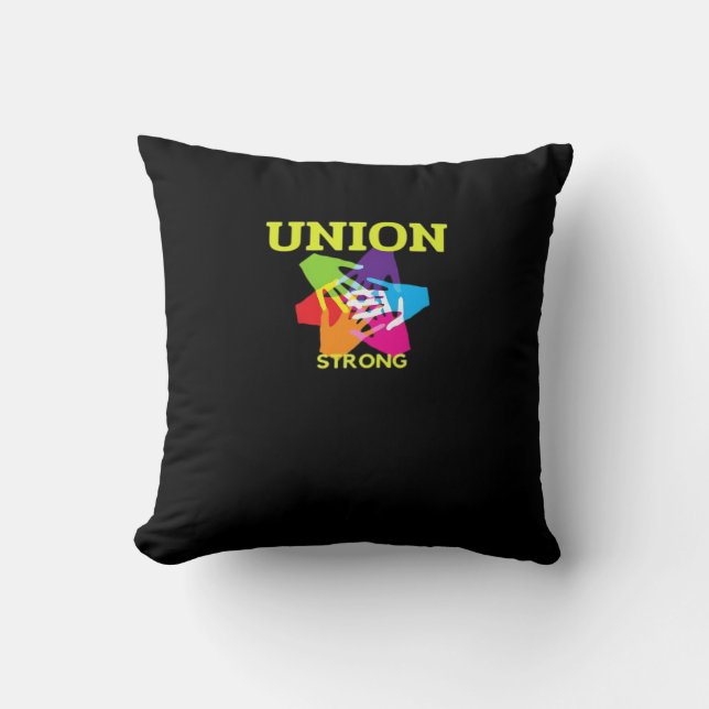 Coussin Union forte classique - Fête du Travail (Recto)
