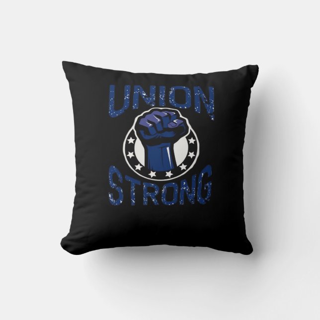 Coussin Union forte - Le premier se tient ensemble Syndica (Recto)