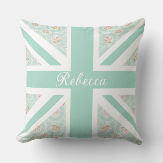 Coussin Union Jack British Rose Garden Throw Cushion