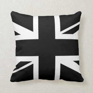 Coussin Union Jack ~ Noir et Blanc