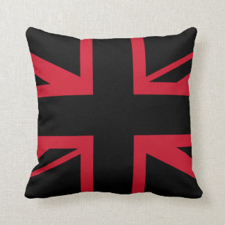 Coussin Union Jack ~ Noir et Rouge