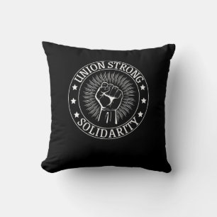 Coussin Union Solide Solidarité Premier Travailleurs Droit