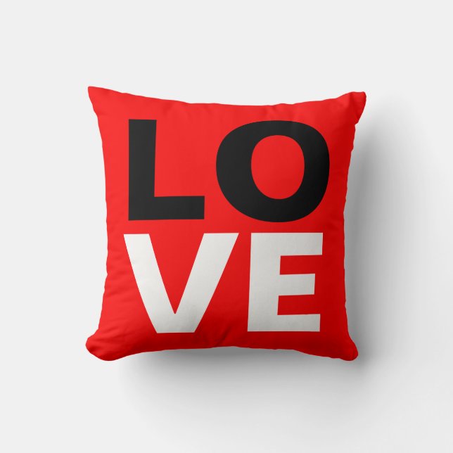 Coussin Unique Arrière - plan rouge amour romance (Recto)