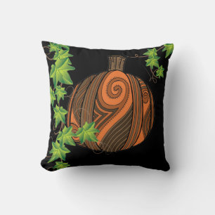 Coussin Unique Citrouille Abstrait Halloween Jeu d'oreille