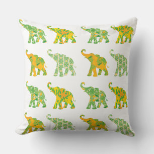 Coussin Unique Eléphant Motif Art Graphique Moderne