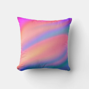 Coussin Unique tendance Rose bleu vert vert vert abstrait