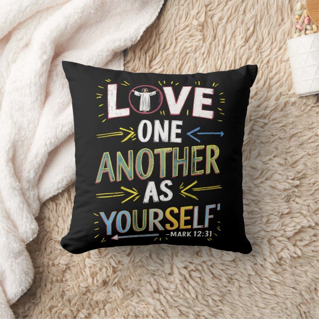 Coussin Unite With Love : Embrassez le message (Couverture)