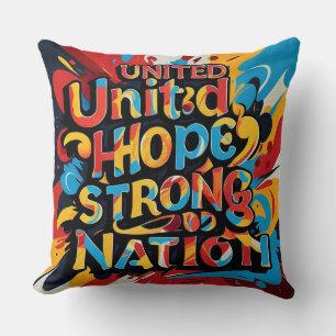 Coussin United Hope Strong Nation