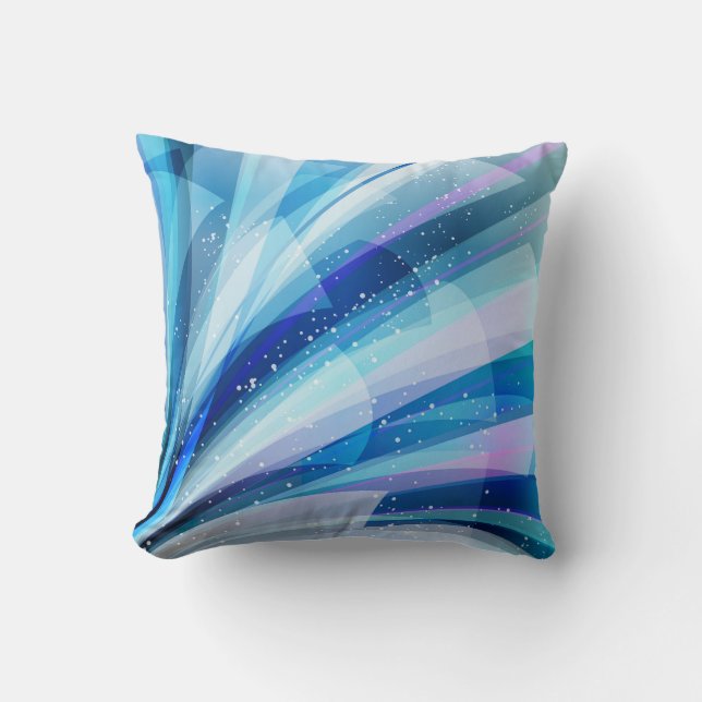 Coussin Univers coloré abstrait explosif (Recto)