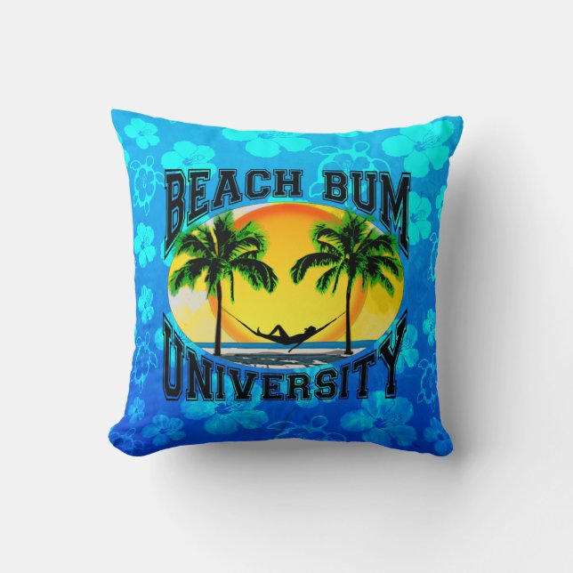 Coussin Université Beach Bum (Recto)