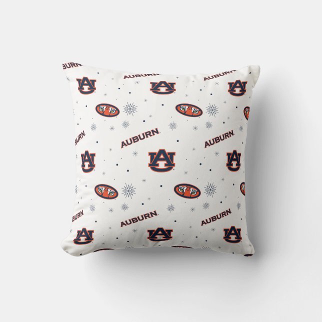 Coussin Université d'Auburn | Motif de vacances (Recto)