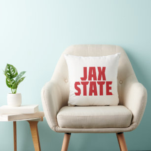 Coussin Université d'État de Jacksonville JAX STATE Rouge