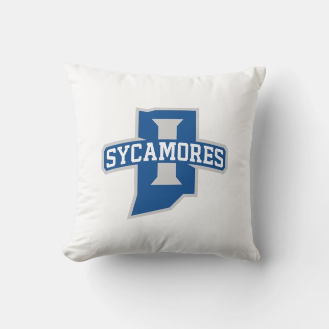 Coussin Université d'État d'Indiana Sycamores (Recto)
