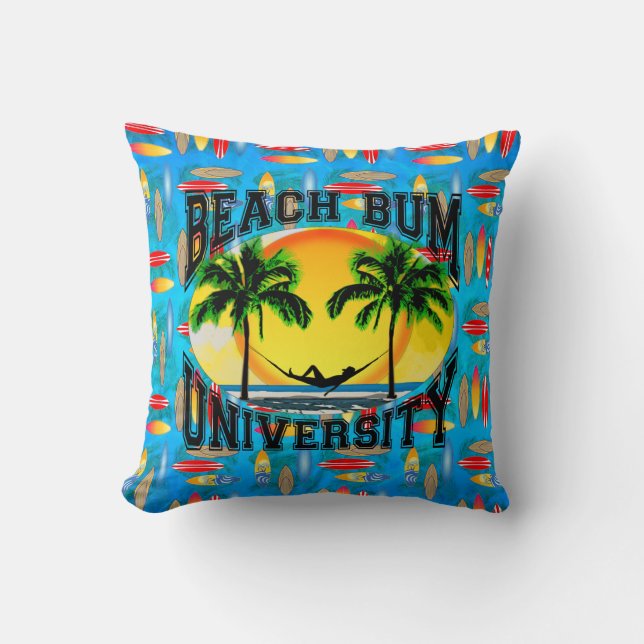 Coussin Université sans valeur de plage (Recto)