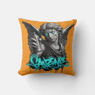 Coussin Urban Angel Graffiti Cushion – Broken Statue Stree