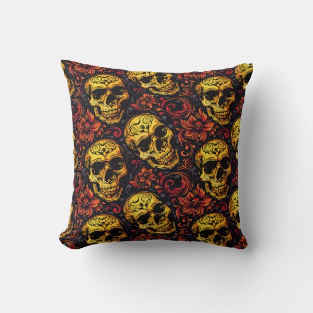 Coussin Urban Art Skull Pillow Design, Cojín B48 (Recto)