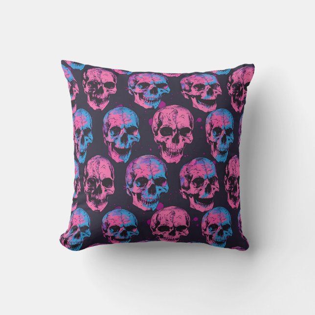 Coussin Urban Art Skull Pillow Design, Cojín B52 (Recto)