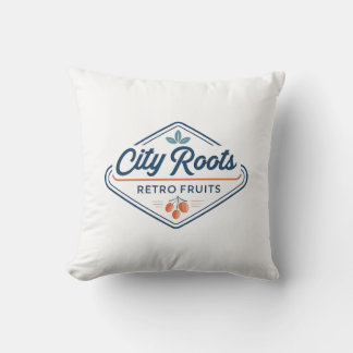 Coussin Urban Farming Retro Fruits City Roots