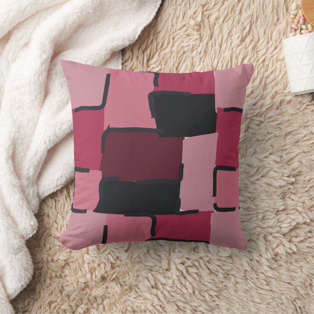 Coussin Urban Geo | Blush Muted | Motif Héros (Couverture)