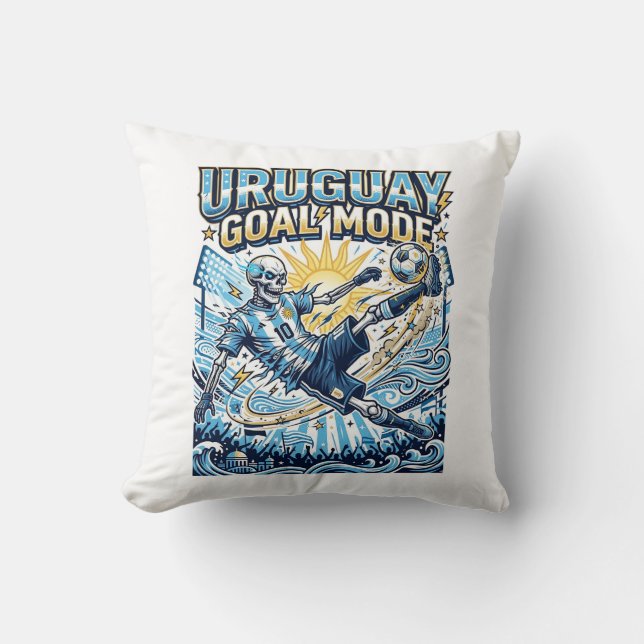 Coussin Uruguay Mode Goal Skeleton Nations Striker Dynamiq (Recto)