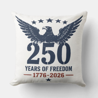 Coussin USA 250e anniversaire aigle patriotique années de