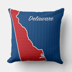 Coussin USA Delaware State Patriotic Stars and Stripes Car