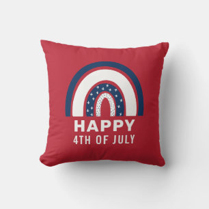Coussin USA Independence Day American Rainbow 4 juillet