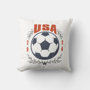 Coussin USA Soccer Ball 2024 Stars & Laurel Wreath Vintage