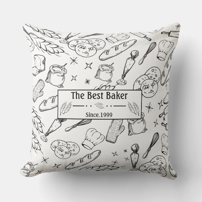 Coussin ustensiles de cuisson et de cuisine boulangerie mo (Recto)