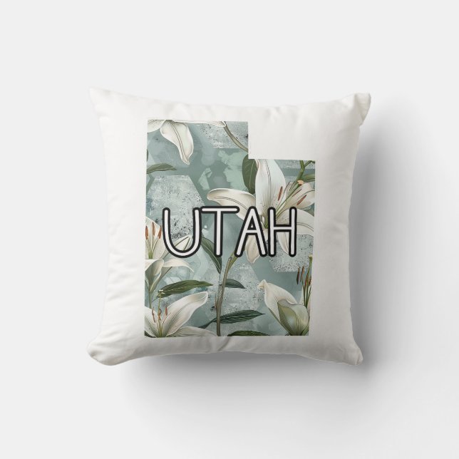 Coussin Utah Lily (Recto)