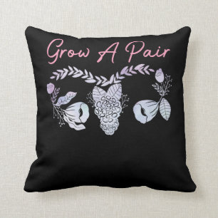 Coussin Utérus femelle pousse une fleur de pair Ovary Fé