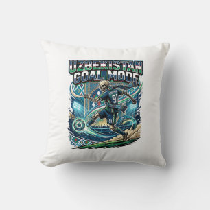 Coussin Uzbekistan Mode de but squelette attaquant nations