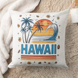 Coussin Vacances à Hawaï Coucher de soleil 70S Plage
