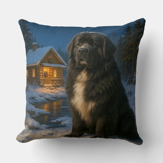 Coussin Vacances à Terre-Neuve  (Recto)