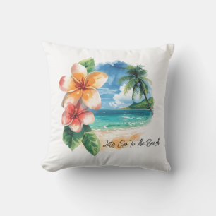 Coussin Vacances, allons à la plage 