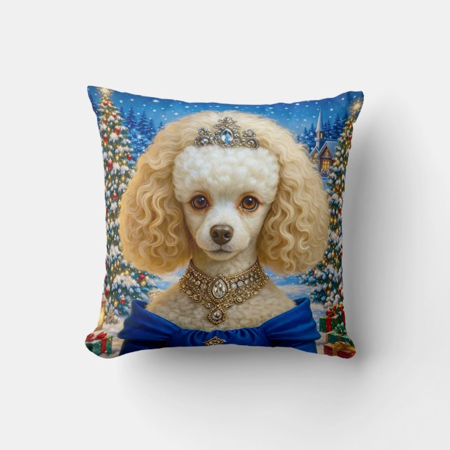 Coussin Vacances Caniche  (Recto)