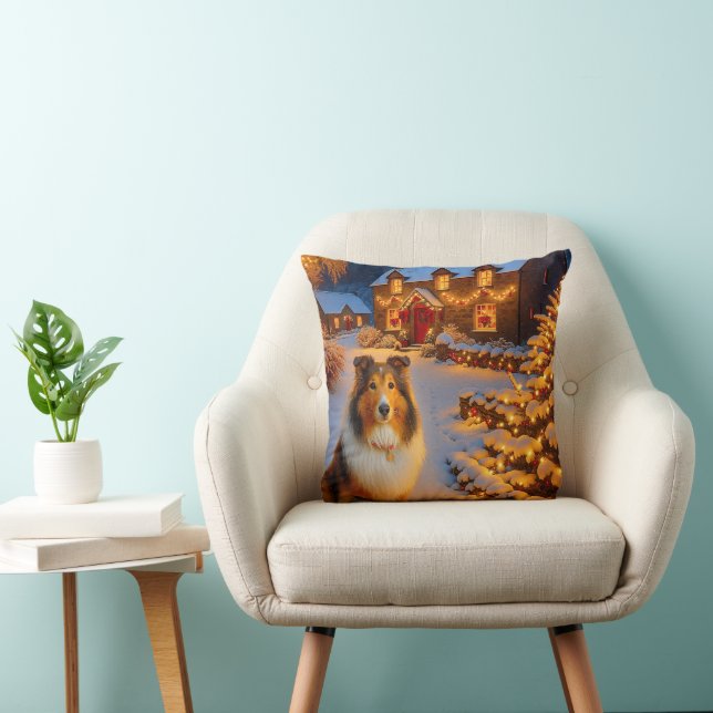Coussin Vacances du Berger des Shetland  (Chaise)