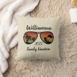 Coussin Vacances familiales personnalisées